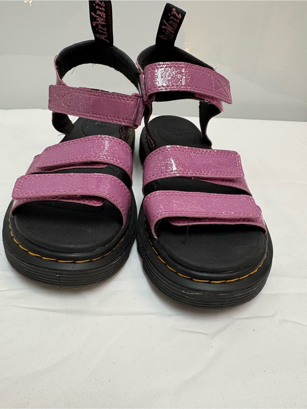 Dr Martens Junior Klaire Cosmic Glitter Sandals Pink Size 7 (EU 38) Sparkly - Picture 11 of 12